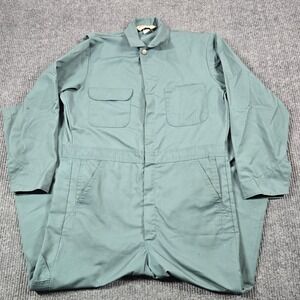 Vintage Big Mac JC Penney Coveralls‎ Mens 40R Green Workwear Jumpsuit Made USA